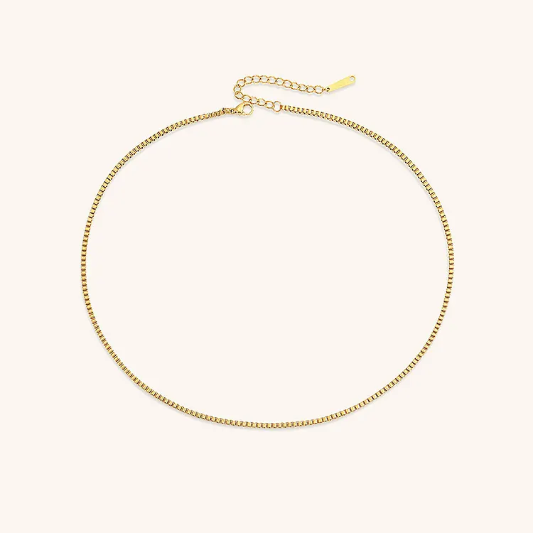 Danica Box Chain - Gold Necklace