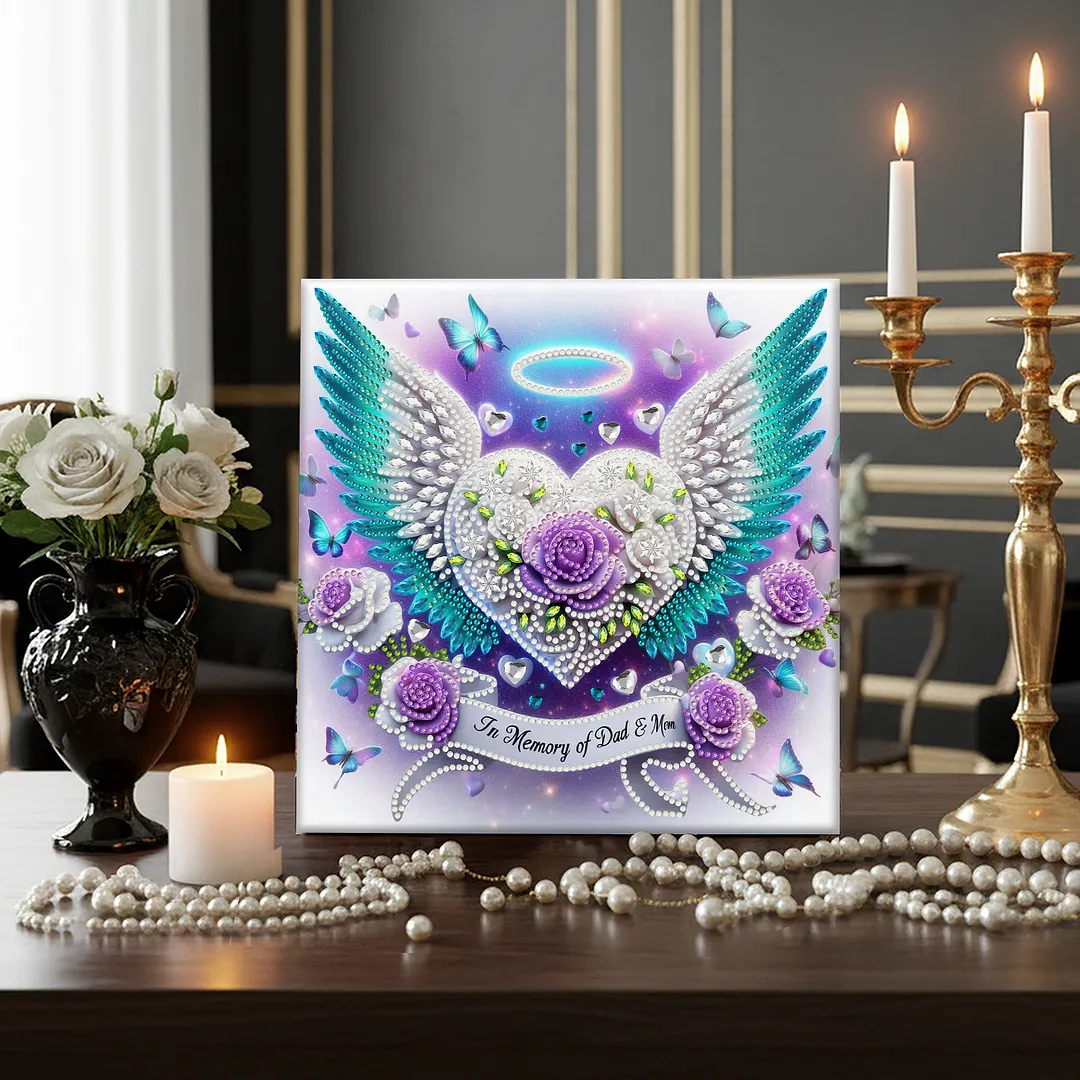 DIY Special Shape Drill Pearl Gem Diamond Art Painting Kit with Frame 9.84x9.84in Art Craft Pearl Diamond Painting for Adults Beginners Home Decor (BK37)