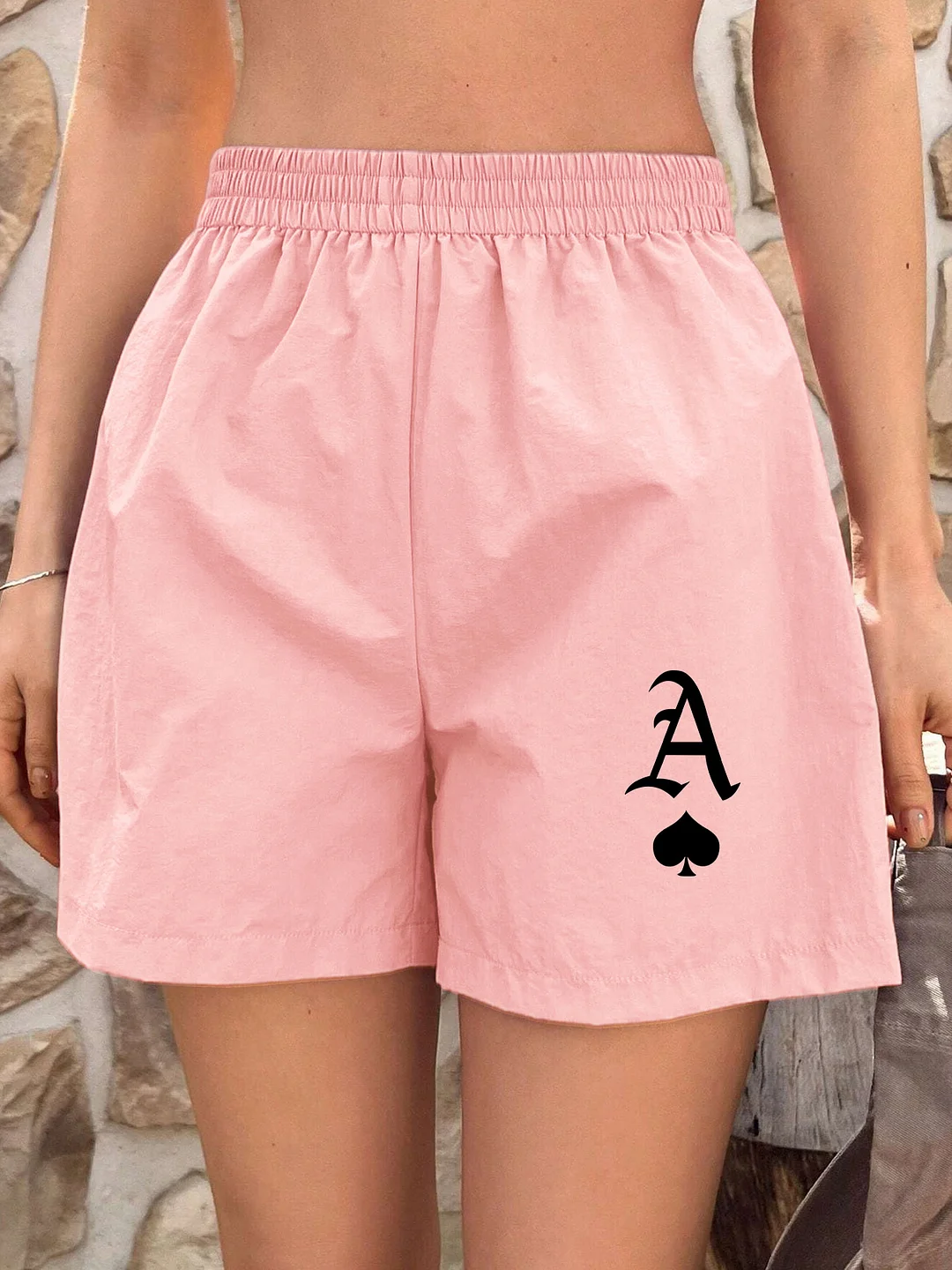 New Summer Plus Size Elegant Polyester Shorts, Long Length, Jersey Fabric, Medium Stretch, Perfect For All Seasons | IFYHOME