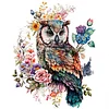 >SALE<Full Embroidery Eco-cotton Thread 11CT Printed Flower Owl Cross Stitch(ACC-947)