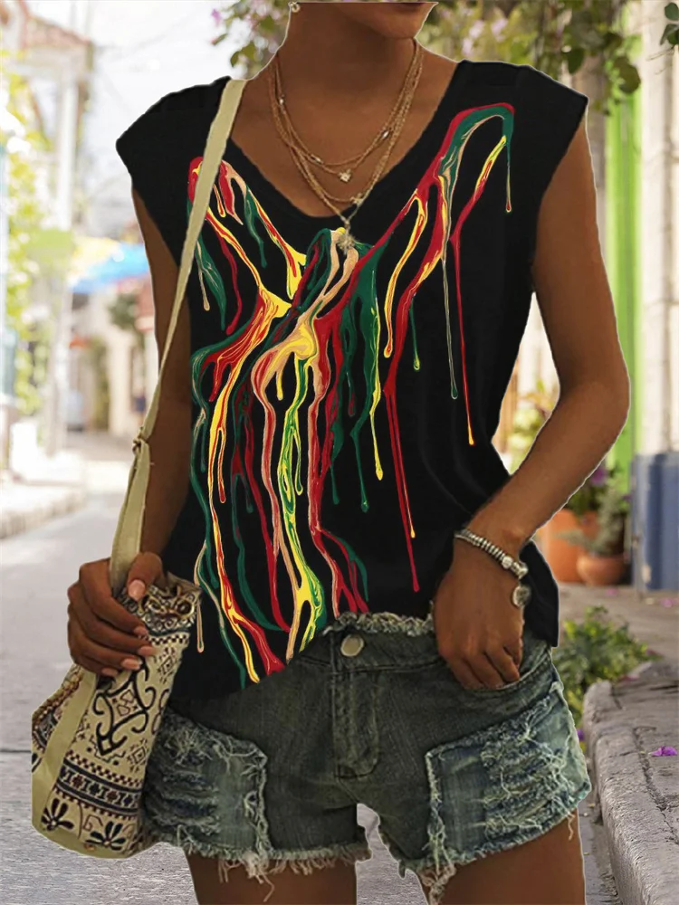 Black Pride Woman Curves Art Tank Top