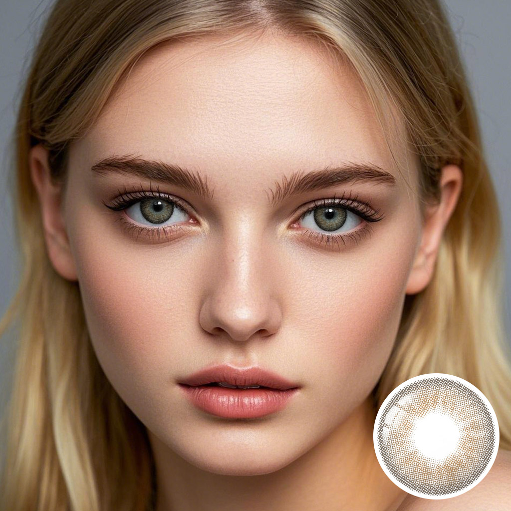Desire Amber Gray Contact Lenses