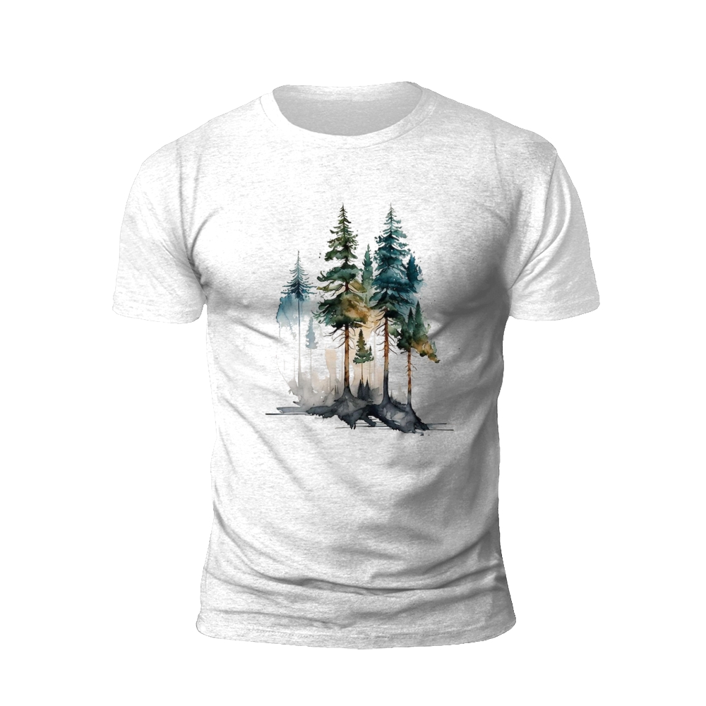 Vibrant Forest: A Splash of Nature T-shirt