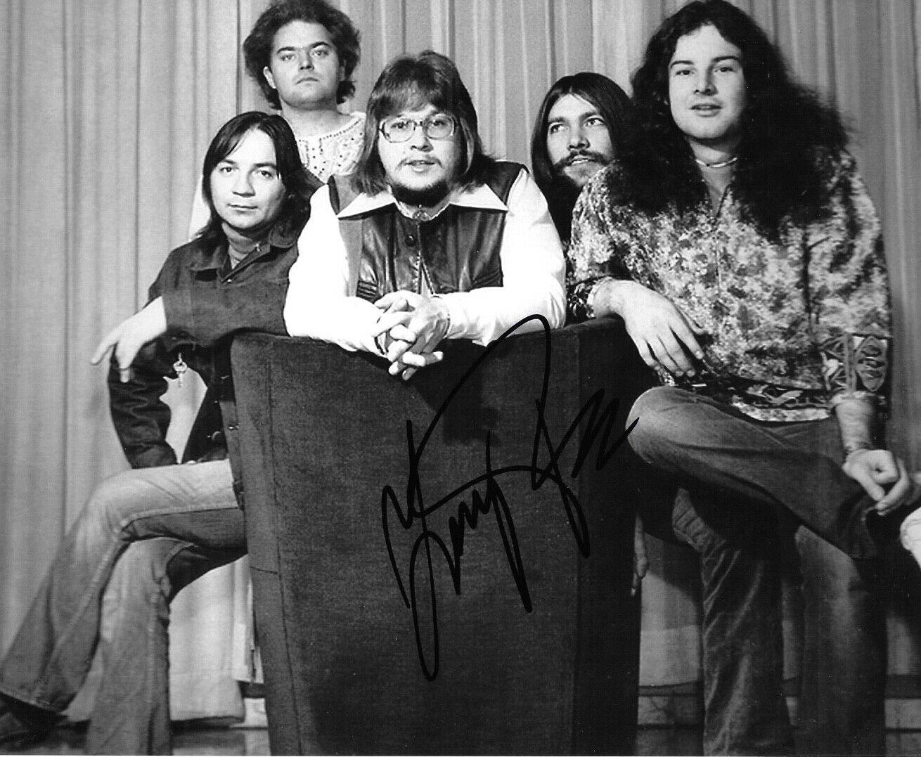 * GARRY PETERSON * signed 8x10 Photo Poster painting * THE GUESS WHO DRUMMER * PROOF * 15