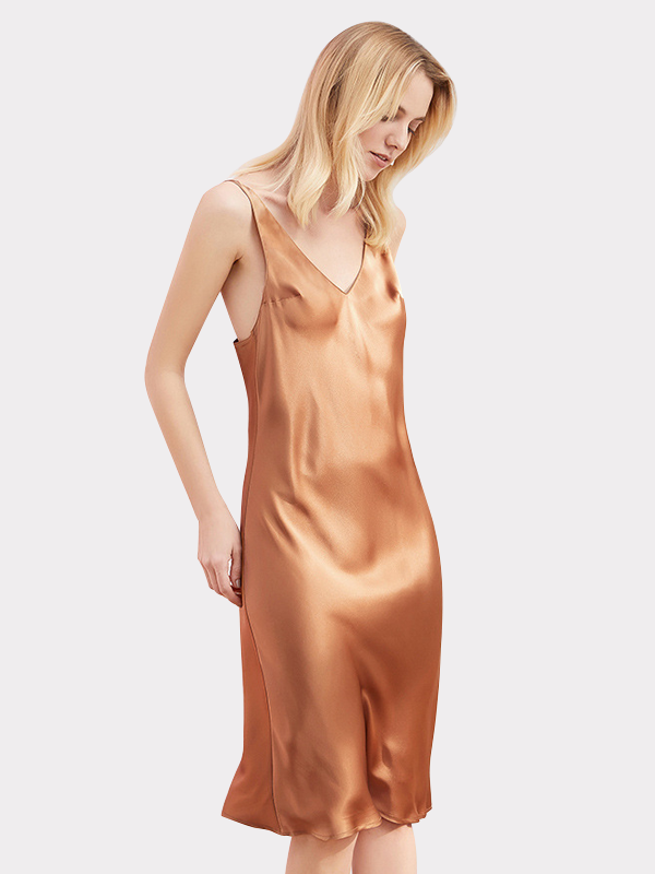 19 Momme Luxury Sleeveless Women's Silk Nightgown