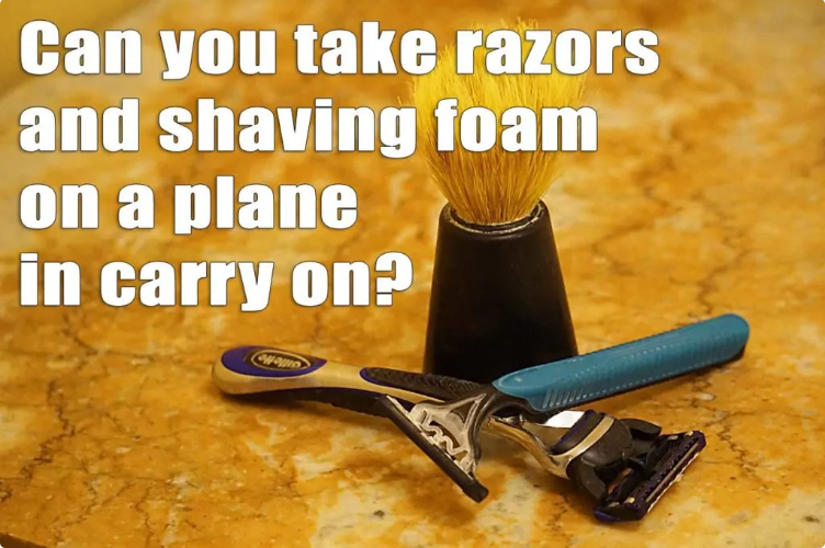 can you take disposable razors in hand luggage