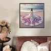 Girl With A Fancy Skirt - Partial Special Shaped Diamond Painting 30*30cm
