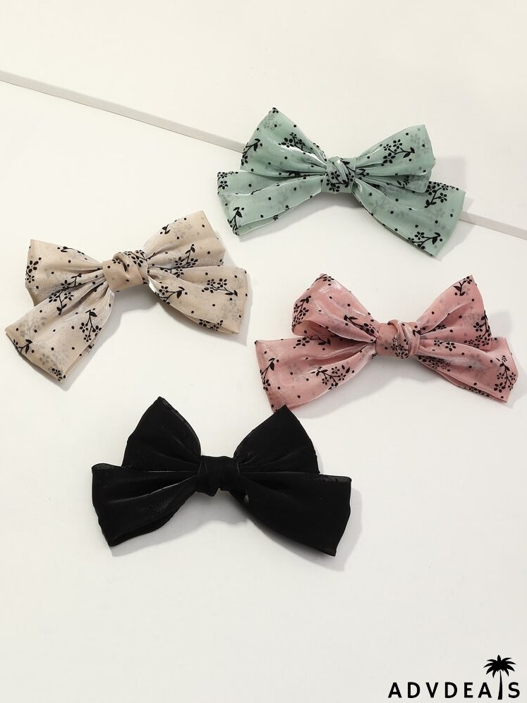 4pcs Bow Knot Hair Clip