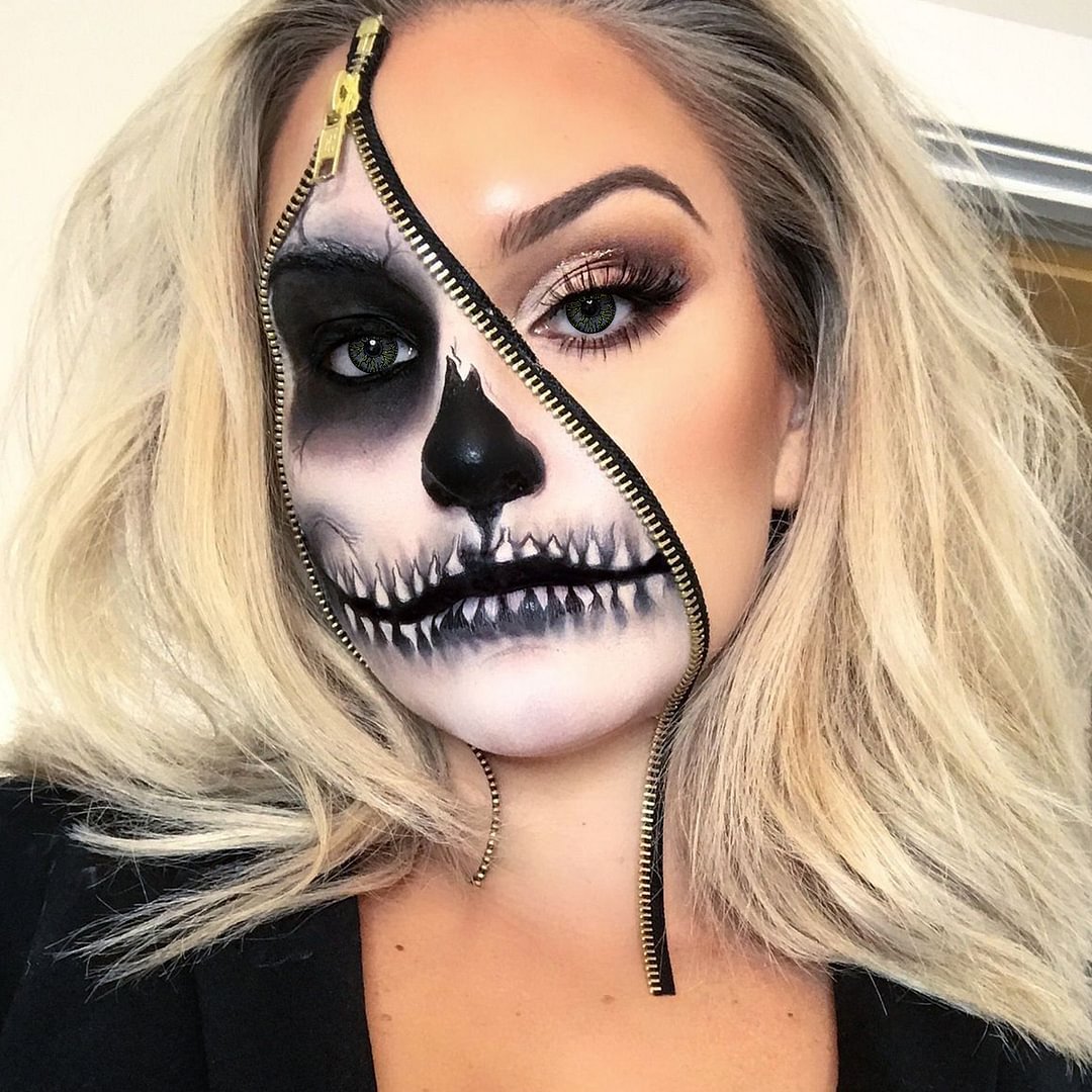 Grey Crack Contact Lenses For Halloween Day 14.5mm