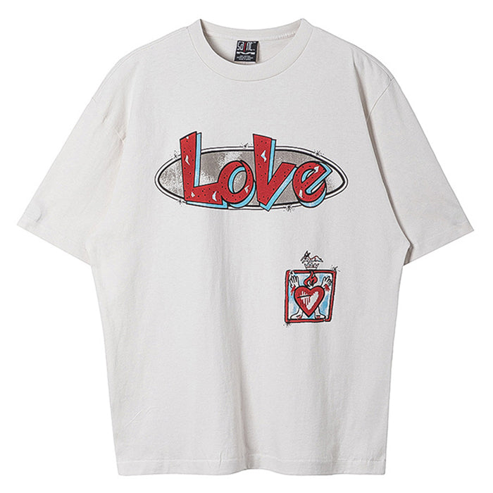 Saint  Love Print T-Shirt