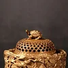 Gold Snail Thousand Crane Censer Copper Buddha Hall Decoration Incense Burner censer