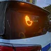 Hand Gesture Light with Remote LED Car Back Window Sign Car Finger Light for Car