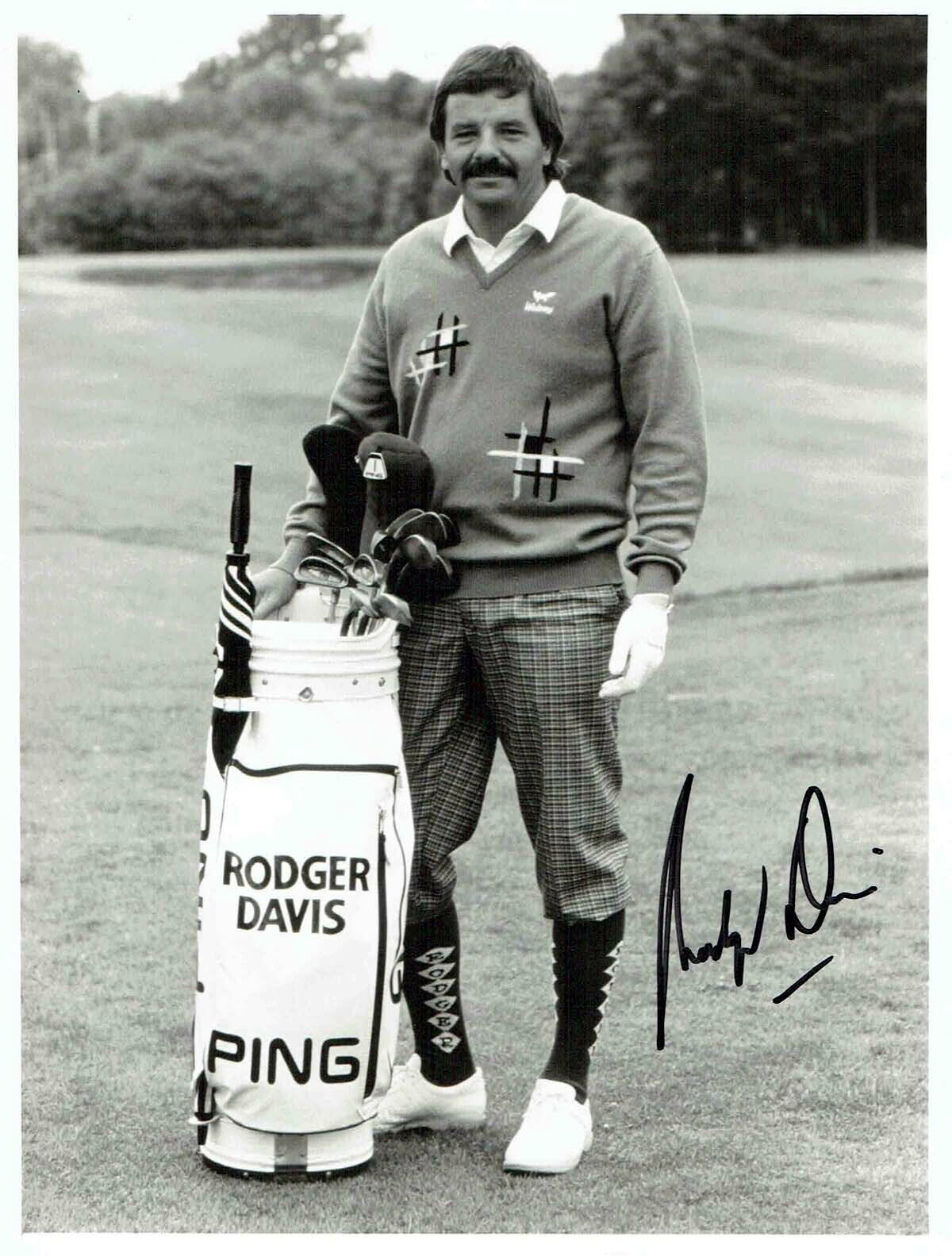 Rodger DAVIS SIGNED Autograph 8X6 Photo Poster painting AFTAL COA Australian Golf Player