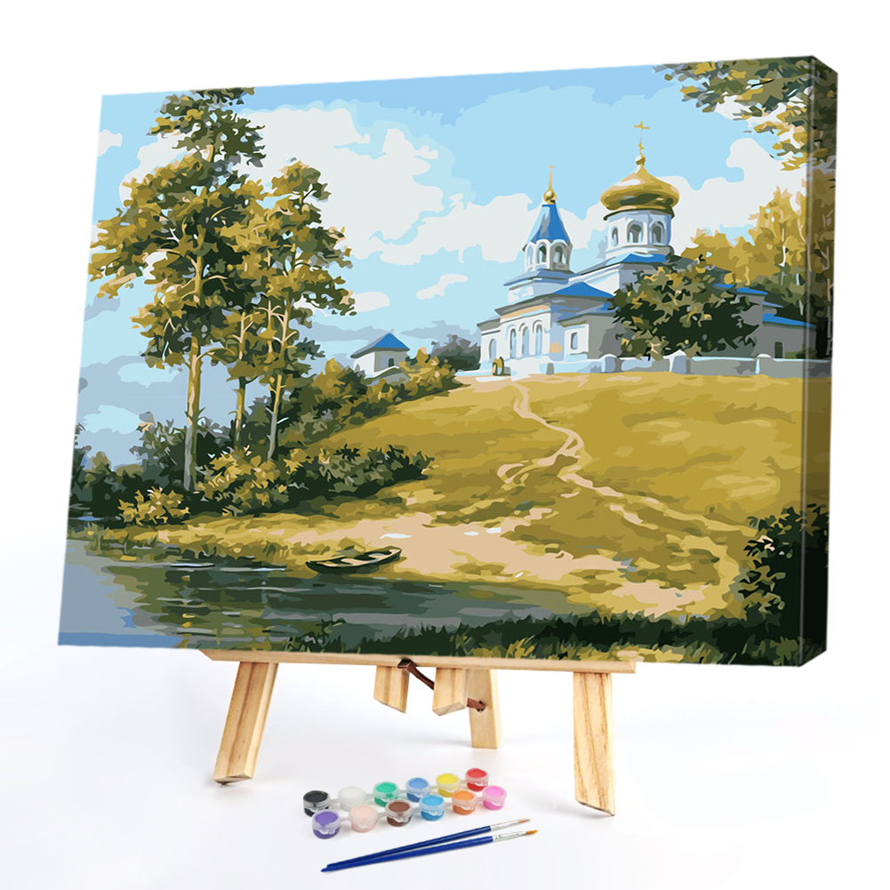 

40x50cm - Paint By Numbers Secluded Castle, 501 Original