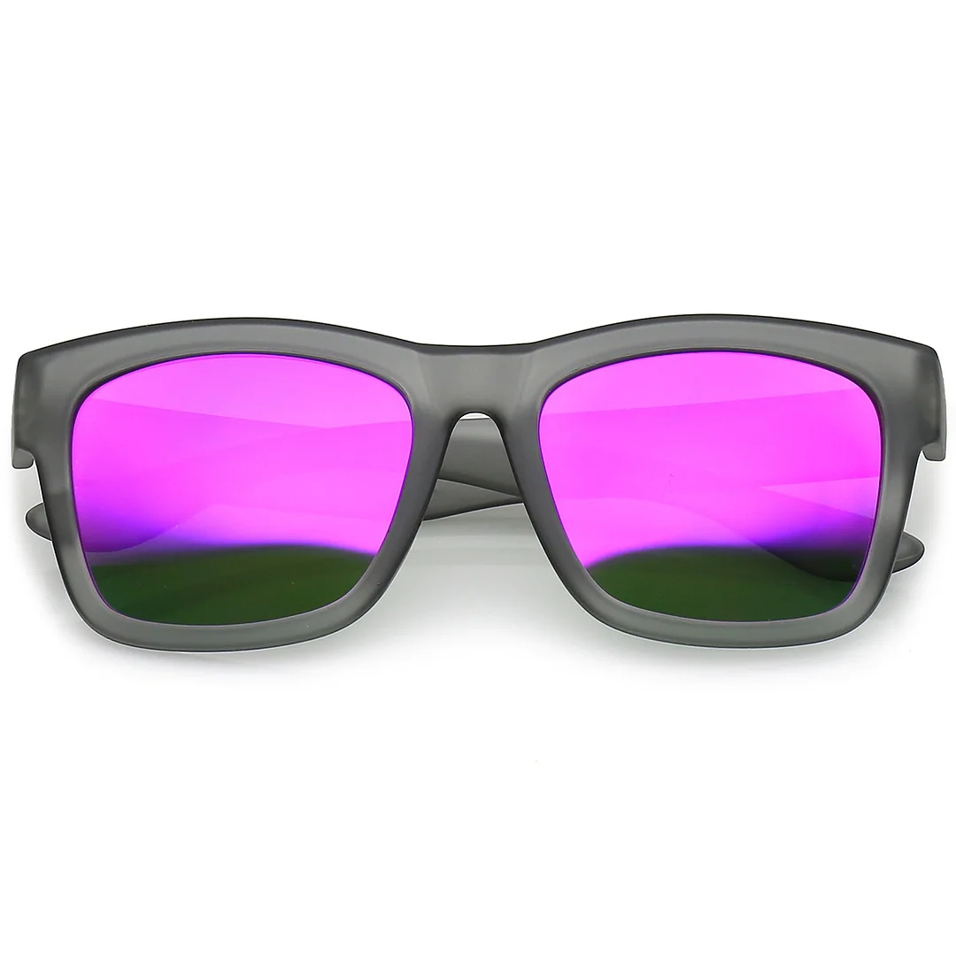 Lifestyle Super Thick Horn Rimmed glasses Thick Arms Mirror Square Lens 54mm