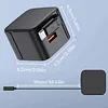 Fast Charger Block with Retractable Cable