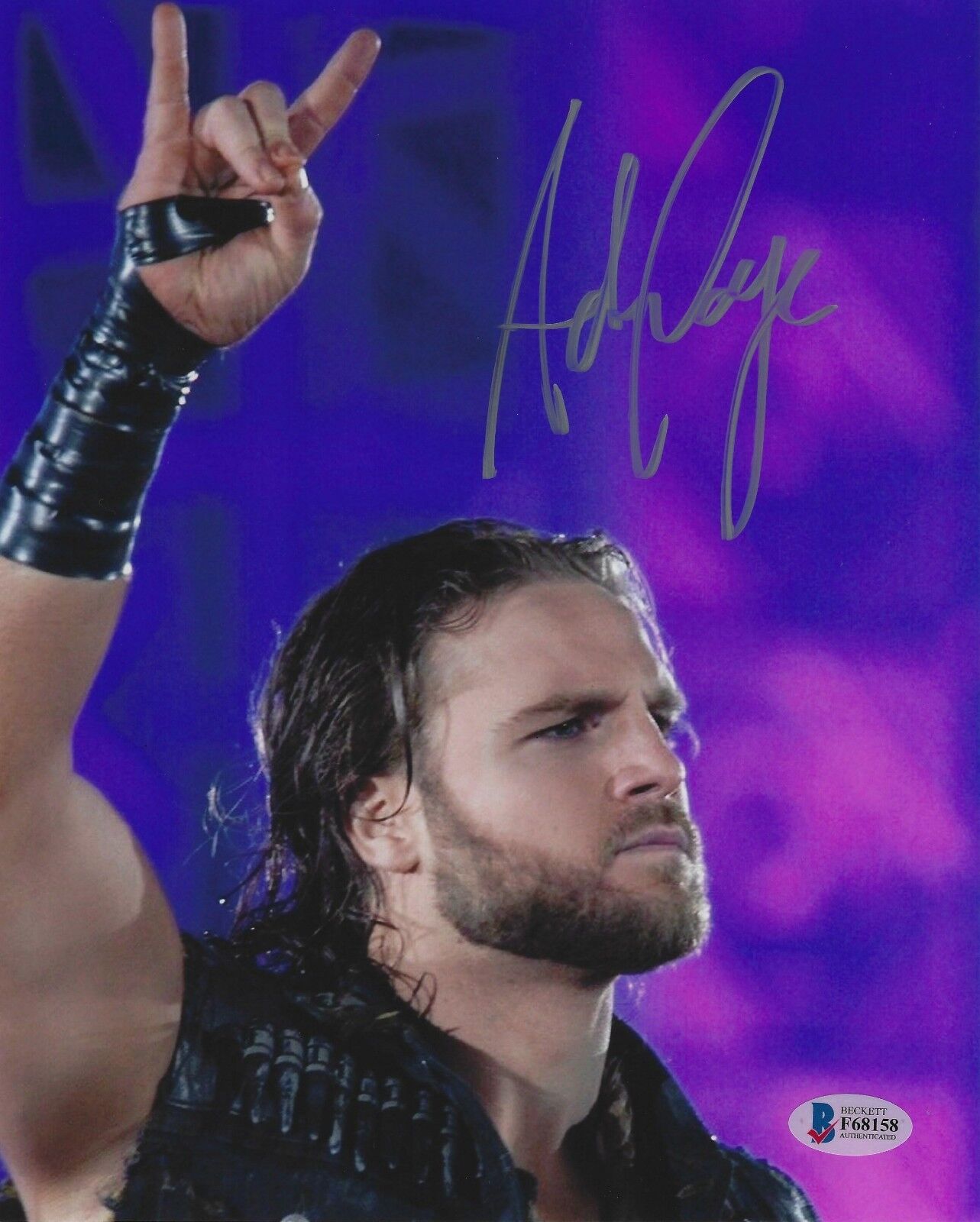 Adam Page Signed 8x10 Photo Poster painting BAS COA New Japan Pro Wrestling Bullet Club Auto'd 4