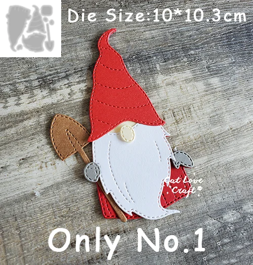 Athvotar Christmas Gnomes Metal Cutting Dies Scrapbooking Mold Stencil Die Cuts Card Making DIY Craft Embossing New Dies For 2023