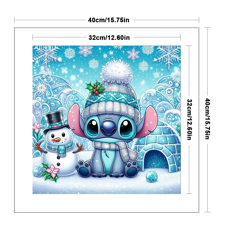 StitcH_1013ページ Winter Stitch 11CT (40*40CM) Stamped Cross Stitch