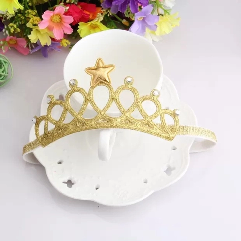 Baby Hair Band Crown Children’s Hair Accessories Baby Hair Band Girl’s Headdress 100 Days Full Moon Birthday