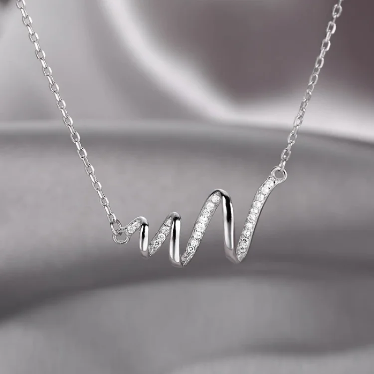 For Friend - Lows Of Life Turn Into Highs Wave Necklace