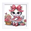 5D DIY Partial Special Shaped Drill Diamond Painting Cat Wall Decor 19.2x19.2cm