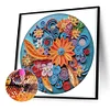 Diamond Painting-DIY Crystal Rhinestone Blue Flower