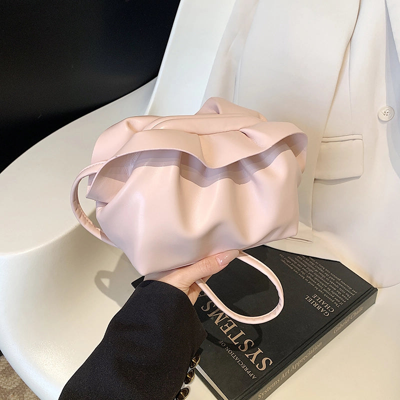 Women's Medium Pu Leather Solid Color Vacation Classic Style Sewing Thread Square Buckle Crossbody Bag