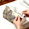 Retro Butterfly DIY PULeather Diamond Painting Tissue Box for Adults Beginners Gem Art Painting Napkin Holder for Living Room Bedroom Bathroom Table Decor