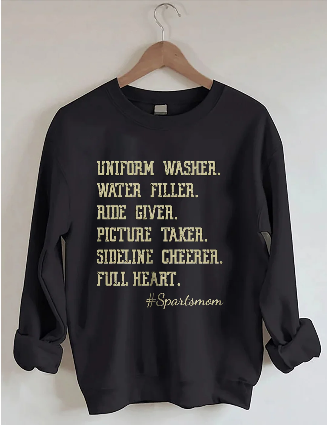 Uniform Washer Water Filler Ride Giver Picture Taker Sideline Cheerer Full Heart Sweatshirt