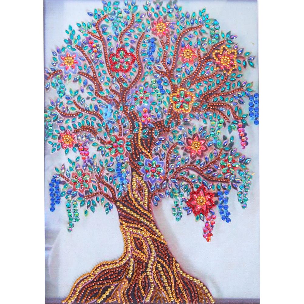 

Flower Tree-Special Shaped Diamond Painting-30*40CM, 501 Original