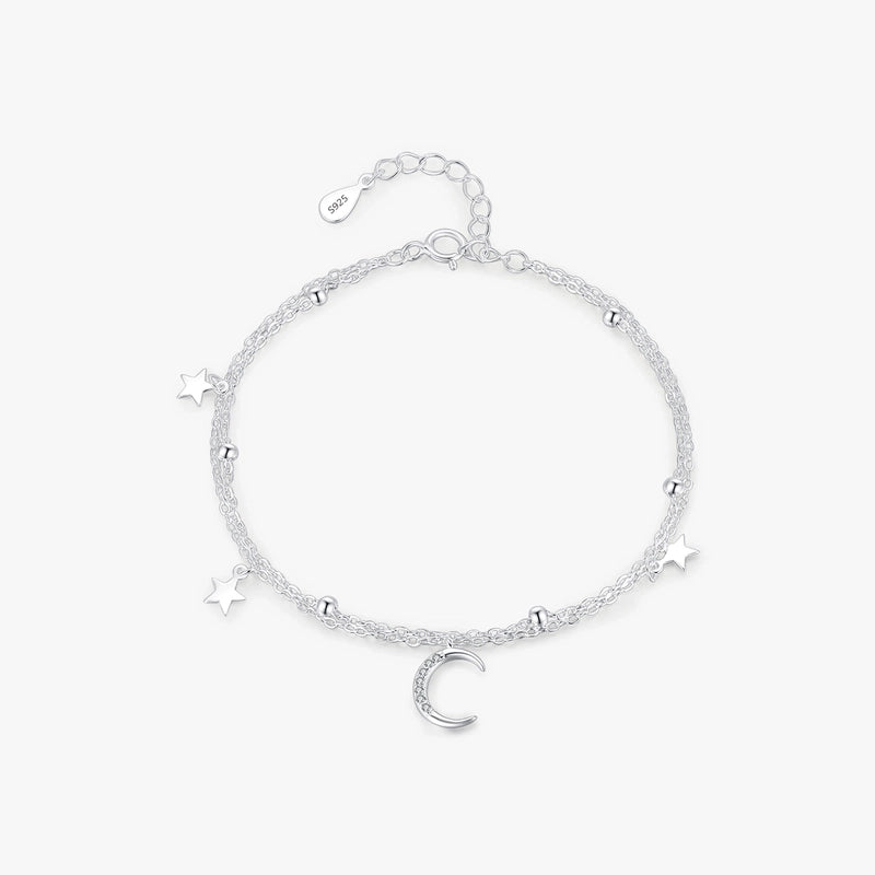925 Sterling Silver Cable Chain Bracelets IG Style Minimalist Classic Style