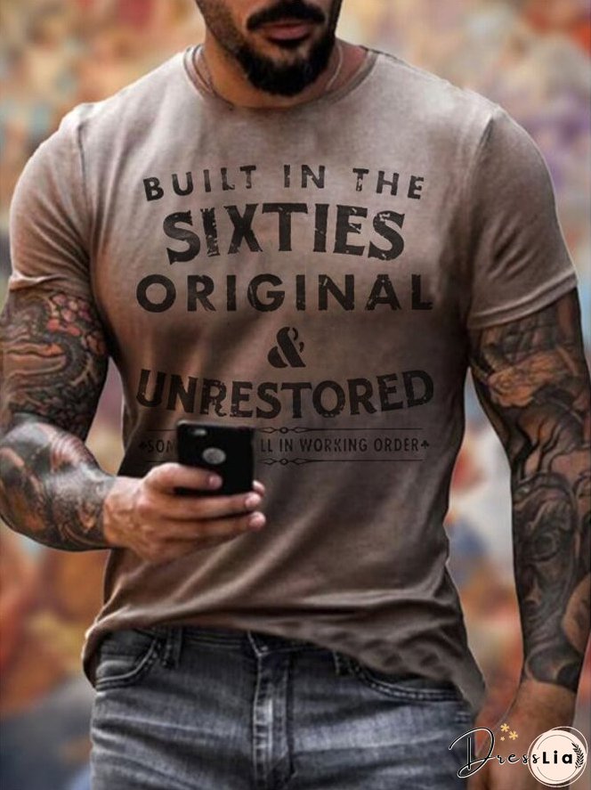 Built In The Sixties Unrestored Motorcy Printed T-shirt