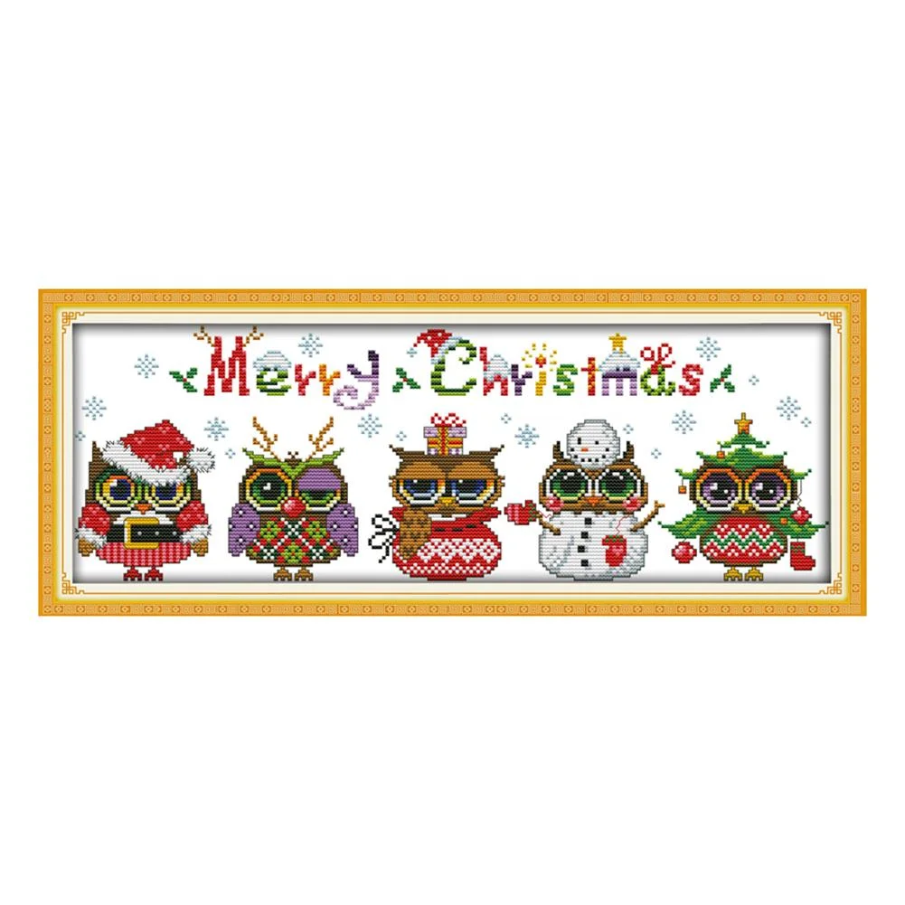 14ct Stamped Cross Stitch - Christmas Bird(48*18cm)