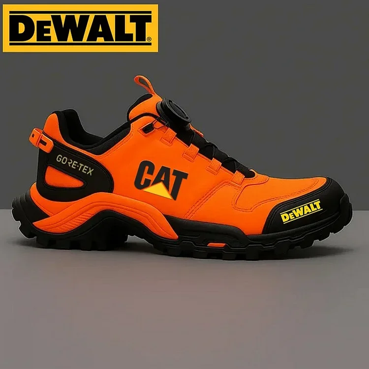 Wodoodporne i oddychające męskie buty robocze i turystyczne marek CAT® i DEWALT idealnie nadają się do pracy i aktywności na świeżym powietrzu