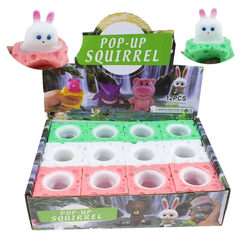 Novelty Tpr Plastic Squeeze Pumpkin Light Hairy Ball Halloween Toys