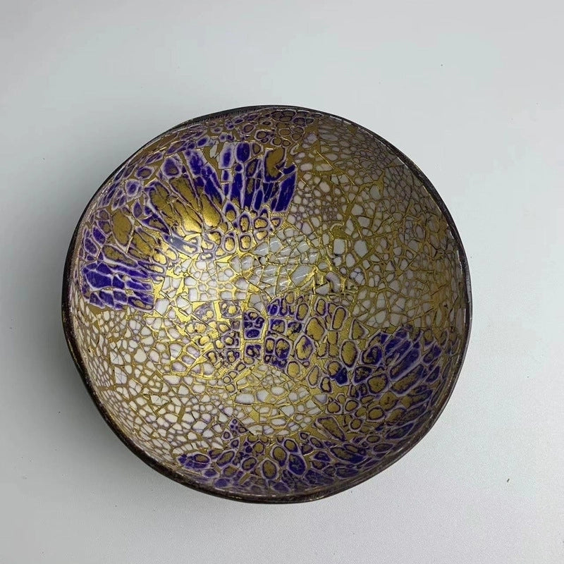 Pastoral Solid Color Coconut Shell Charcoal Shell Tableware 1 Piece