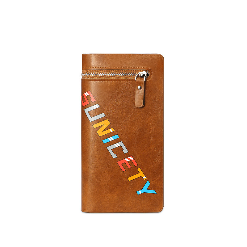 Men's Long Zipper Multifunctional Wallet