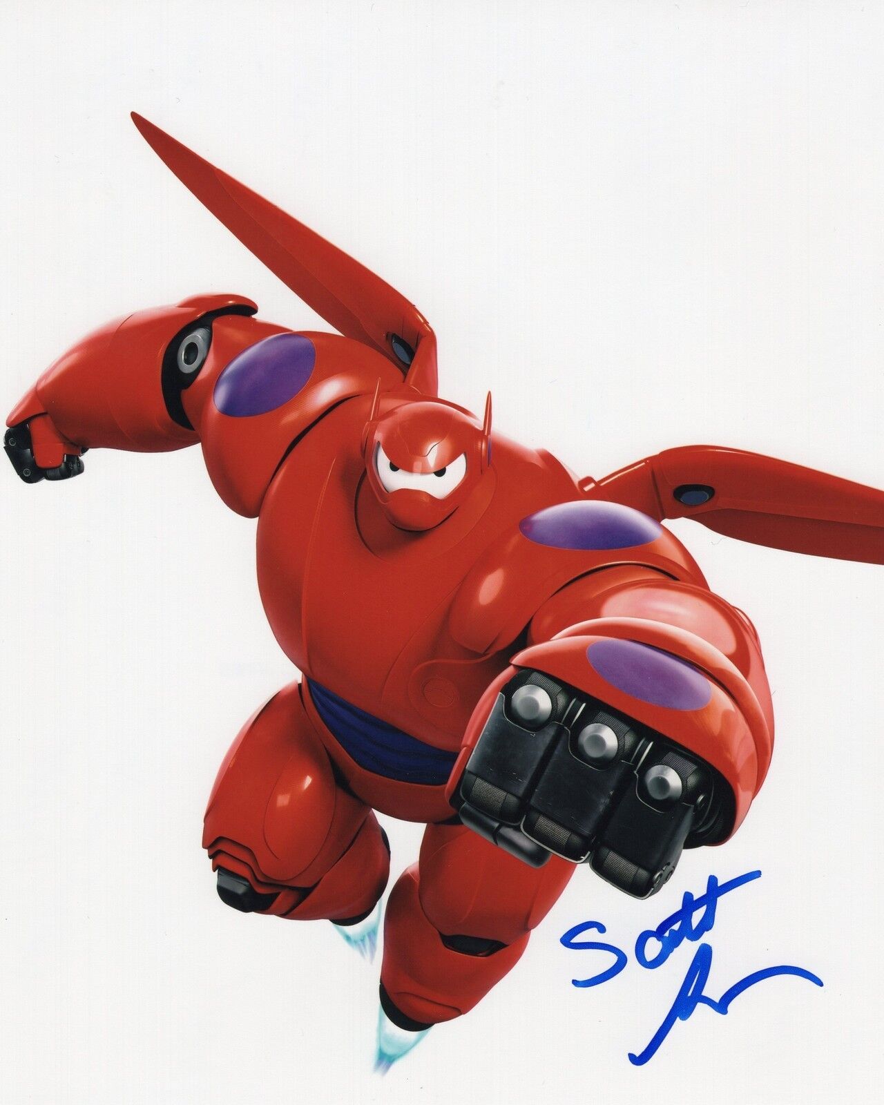 Scott Adsit signed Big Hero Six 6 Baymax 8x10 Photo Poster painting w/COA #3