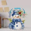 Snowman DIY Acrylic Shaking Head 5D DIY Diamond Art Tabletop Ornament Home Decor
