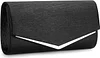 BAIGIO Elegant Abendtasche Damen Clutch Damen Brauttasche Champagner Schultertasche Einfarbige Ttasche f&uuml;r Hochzeit Party Cocktail