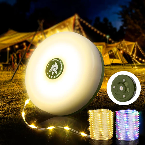 Outdoor camping courtyard indoor atmosphere lighting