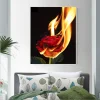 Burning Rose  | Full Round Diamond Painting Kits
