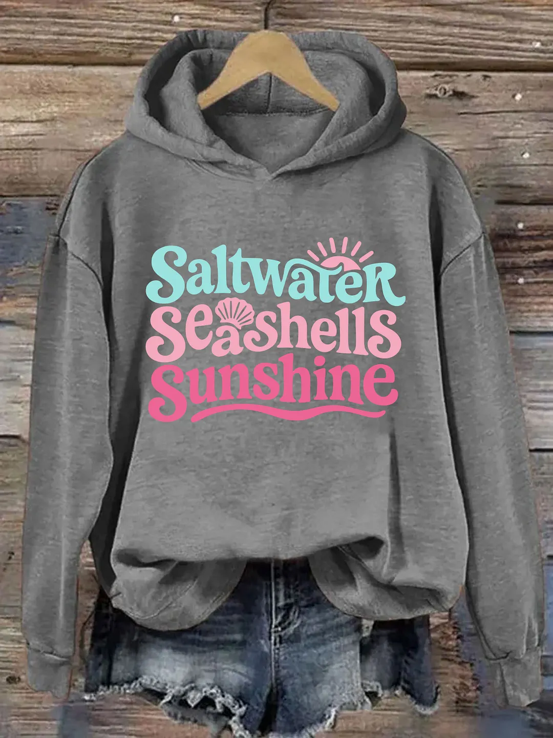 Saltwater Seashells Sunshine Hoodie