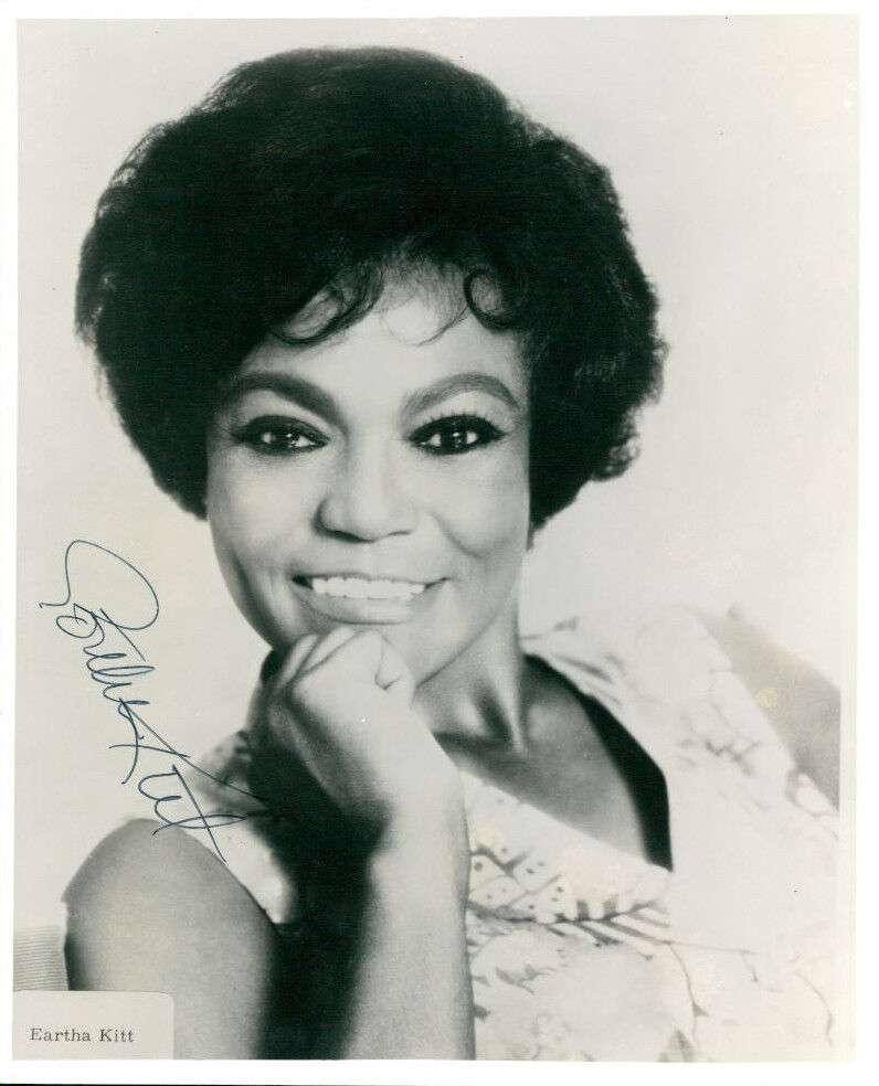 Eartha Kitt (Vintage) signed Photo Poster painting COA