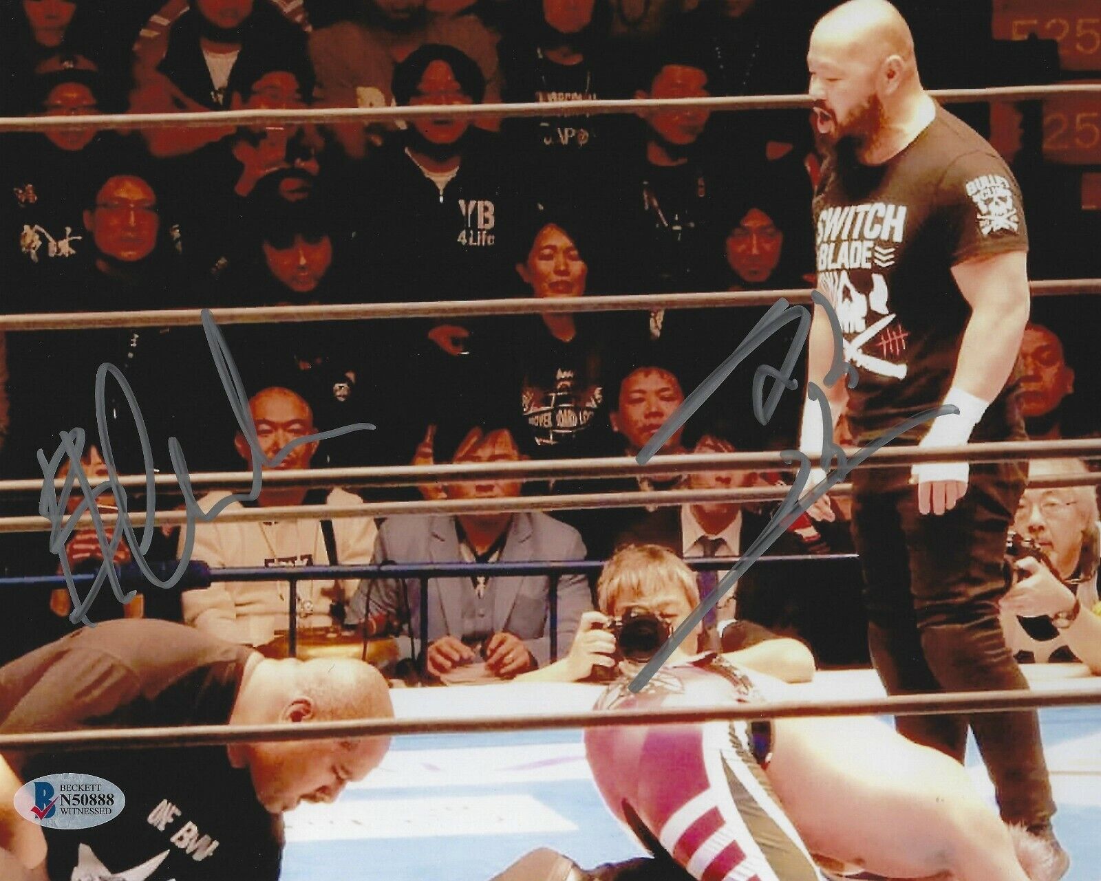 Bad Luck Fale & Gedo Signed 8x10 Photo Poster painting BAS Beckett COA New Japan Pro Wrestling 1