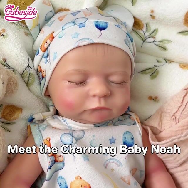 Babeside Noah 16" Realistic Silicone Sleeping Baby Little Infant Boy Best Gift for Kids