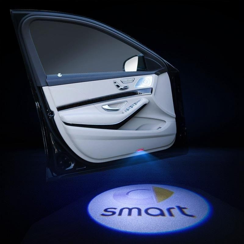 2pcs LED Car Door Courtesy Projector Laser Ghost Shadow Light For Smart Logo voiturehub dxncar