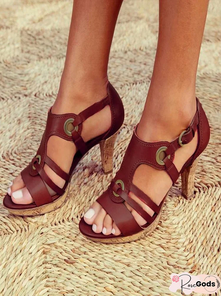 Women New Style Elegant Buckle Strap Sandals