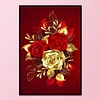 Golden Rose-Full Embroidery 3 Strands 11CT Stamped Cross Stitch-30*60CM-Large Size